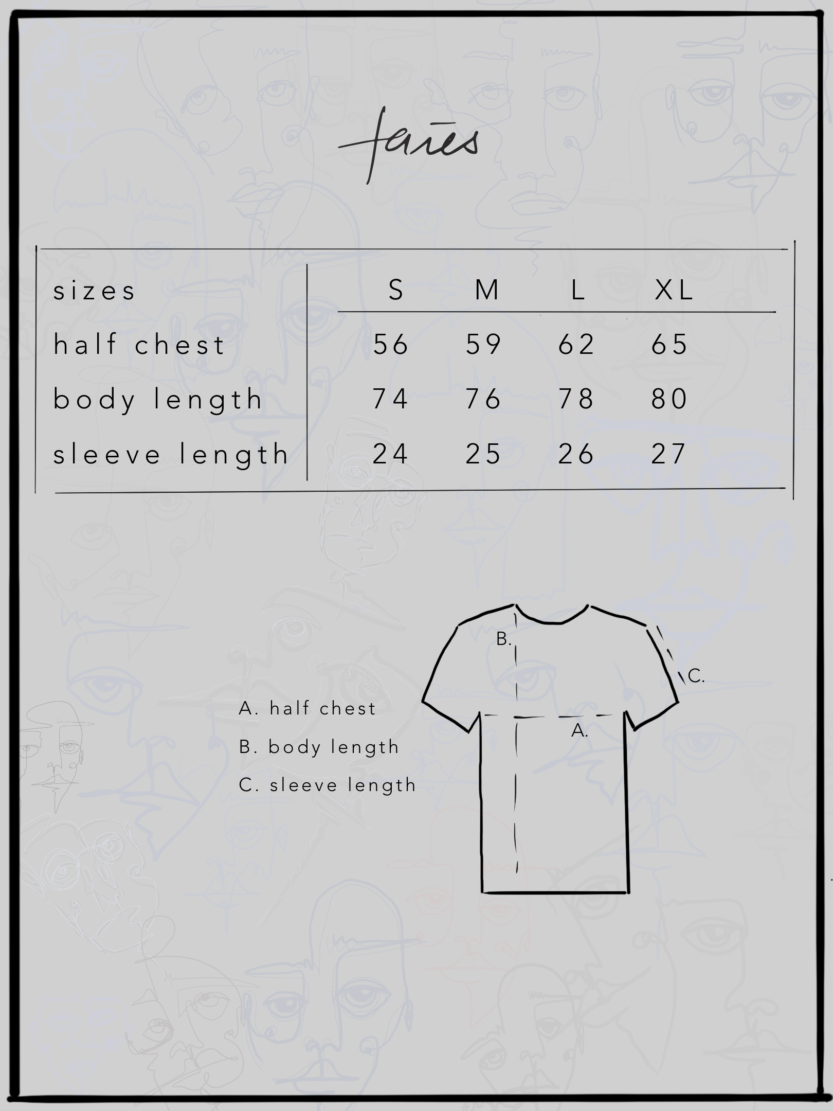 faies Größentabelle looking for something